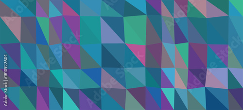 Teal Purple and Blue Abstract Polygonal Triangle Background geometric pattern