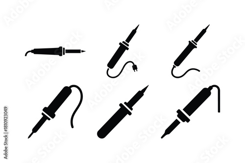 Fishing Hooks and Lures Silhouette Vector Collection