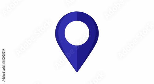 Navigate Your World with Precision A Sleek Blue Location Pin Icon for Maps, Travel Apps, and Location Services