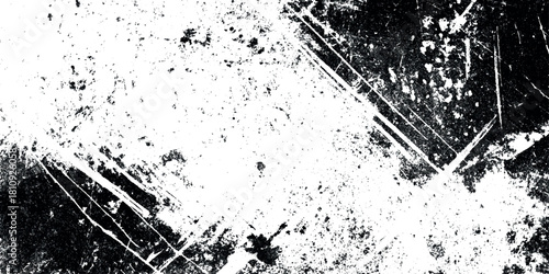 Grunge texture overlay, distressed black scratches and subtle dust on white background, vintage grain effect.