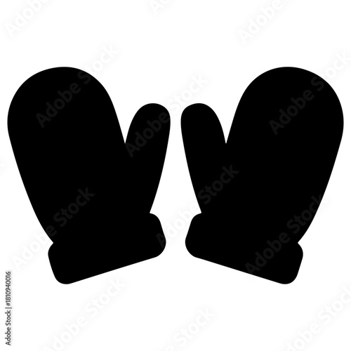 Black silhouette of a ground crack spreading out isolated on