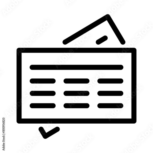 Communication. Newspaper vector icon illustration