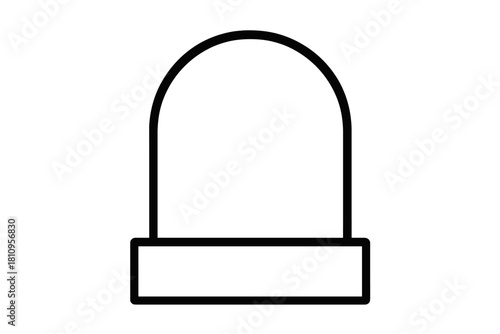 Simple black winter beanie hat or warm knitted cap for cold weather