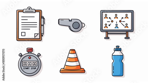 Basketball Coaching Icon Sheet