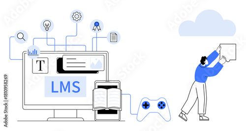 Learning Management System. LMS enhances education by integrating digital tools and cloud-based resources. LMS supports online learning, content delivery, and gamified education. For education