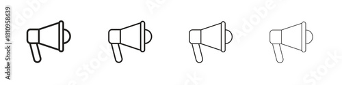 Loud Speaker icon. Vector isolated pictograms.