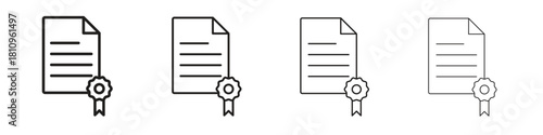 Patented icon. Vector isolated pictograms.