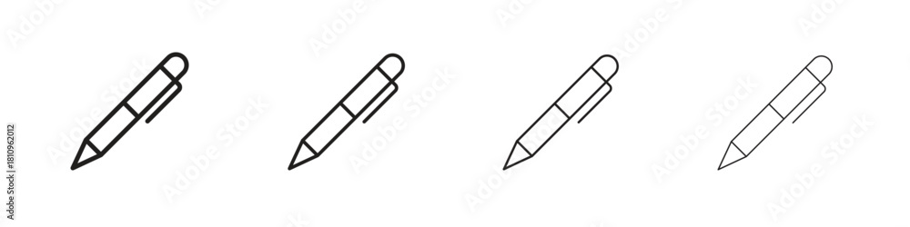 Obraz premium Pen icon. Vector isolated pictograms.