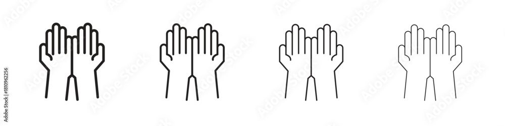 Obraz premium Philanthropy icon. Vector isolated pictograms.