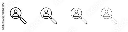 Recruitment icon. Vector isolated pictograms.