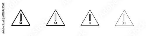 Risk icon. Vector isolated pictograms.