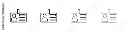 Security badge icon. Vector isolated pictograms.