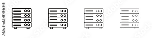 Server icon. Vector isolated pictograms.