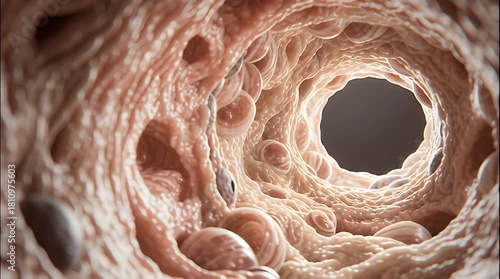 Inside View of Atherosclerosis - A Detailed Medical Visualization.