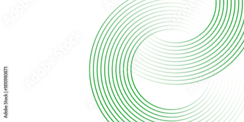 Green white abstract background overlap layer on bright space with circles effect decoration. Modern design vector eps10
