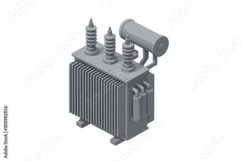 Isometric electrical power transformer for energy distribution and industrial applications