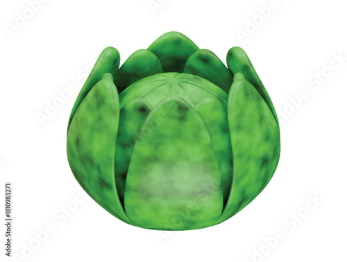 brussels sprout icon 3d illustration render