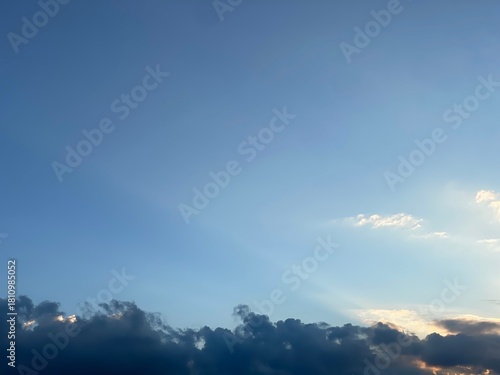Blue sky with clouds