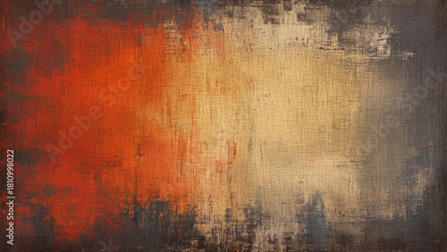 Simple Close-Up Texture of Old Worn Multicolor Wall