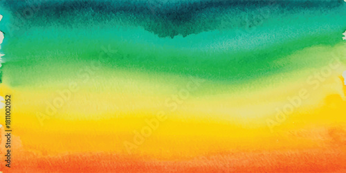 Abstract watercolor background featuring a bright, colorful pastel rainbow texture and artistic light pattern design