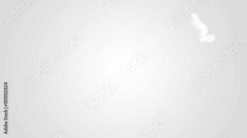 Abstract white cloud with bright center and subtle sparkles on a light gray gradient background