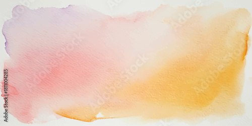 Abstract hand-painted watercolor background texture with orange and yellow vintage paper, cloud, fire, and smoke illustration design pattern