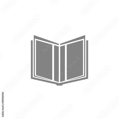 Vector illustration of open book icon isolated on, simple and modern design
