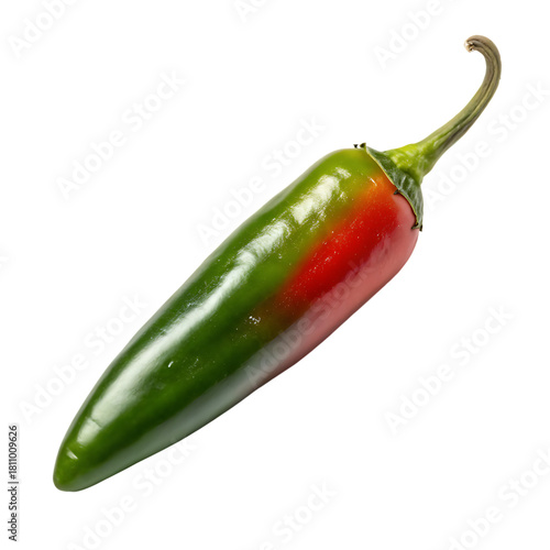 Red hot chili pepper isolated on a transparent background

