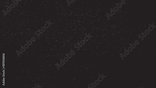 Falling snow bokeh lights winter snowfall background. White snow on a black background texture. Abstract pattern for design.