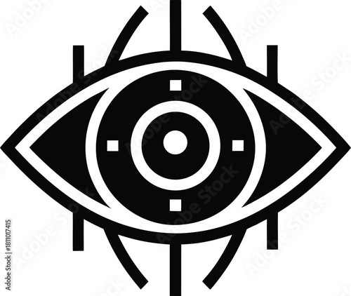 Eye target focus symbol vision looking aiming accuracy business marketing