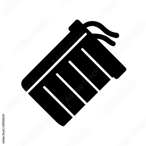 Emergency fire extinguisher safety device icon symbol Vector