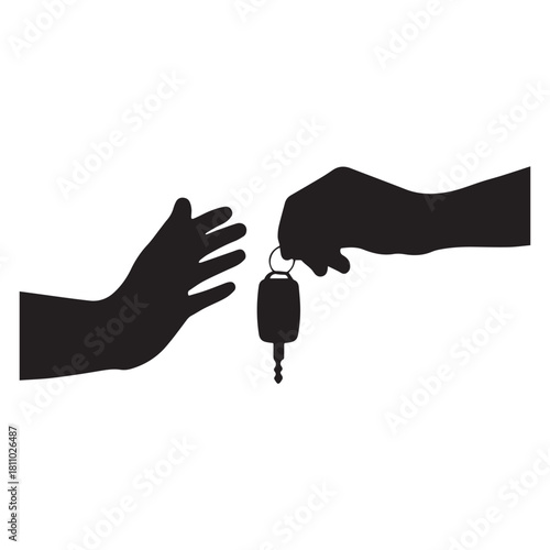 The Exchange of Car Keys Symbolizing Ownership, Transfer, and New Beginnings. 