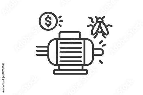 Financial expense associated with electric motor repair and insect infestation damage