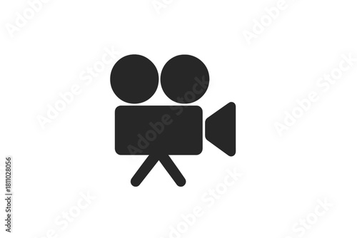 Classic movie camera representing filmmaking and video production equipment