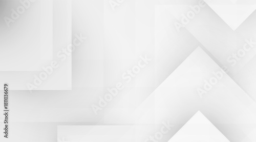 Abstract shapes in white tones showcasing geometric angles and minimalist design for background applications, adds a modern touch, 168 characters