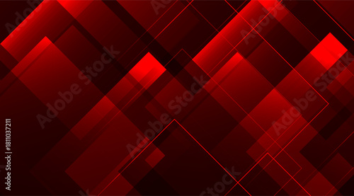Abstract Red Geometric Shapes with Sharp Lines Modern Background for Presentations, Websites, and Graphic Design Projects Providing a Futuristic Feel, 169 characters