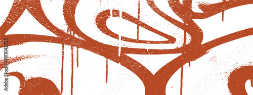 Abstract graffiti art with dripping paint urban street style design element for backgrounds and creative projects