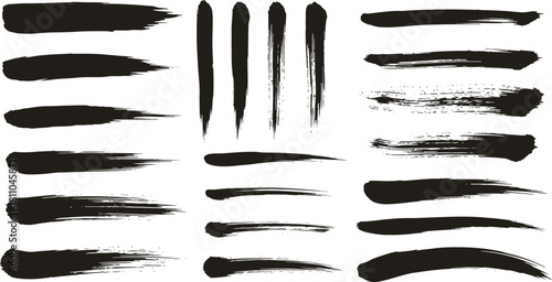 Mega bundle of different ink brush strokes:rectangle,square and round freehand drawings.Ink splatters,grungy painted lines,artistic design elements