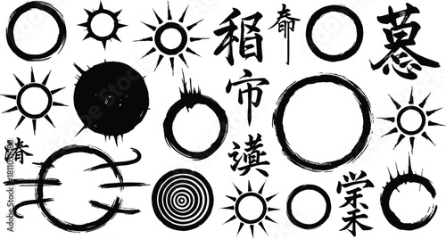 Vector brush streaks pack marker ink strokes grunge. Collection of vector paint bold brush strokes, hand drawn thick grunge lines and rectangle shapes modern grunge.