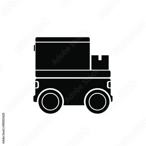 Delivery truck icon logistics vehicle