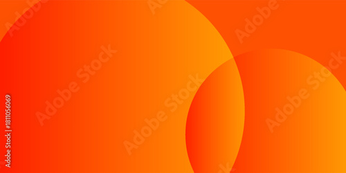 Abstract modern orange background with circles. vector