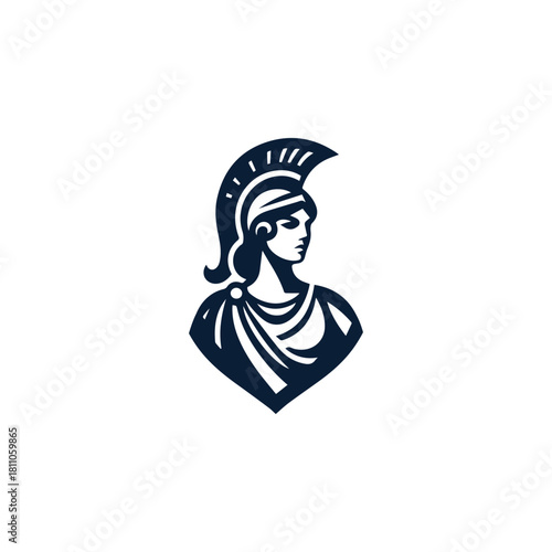 Athena Goddess of War Logo