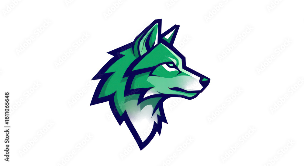 Obraz premium wolf tribal tattoo