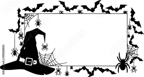 Halloween scary frames from bones