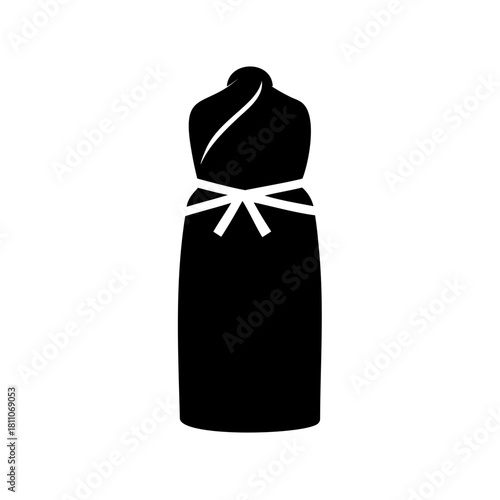 Silhouette of traditional Japanese martial arts uniform, symbolizing strength and discipline