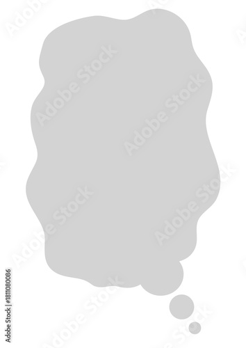 アイデア・メッセージ・思考/夢/想像を表すふわふわした吹き出し