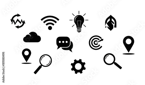 Abstract geometric pattern with vibrant color accents