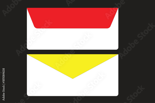 Professional envelope design template collection featuring classic fonts and vibrant color options for business communication