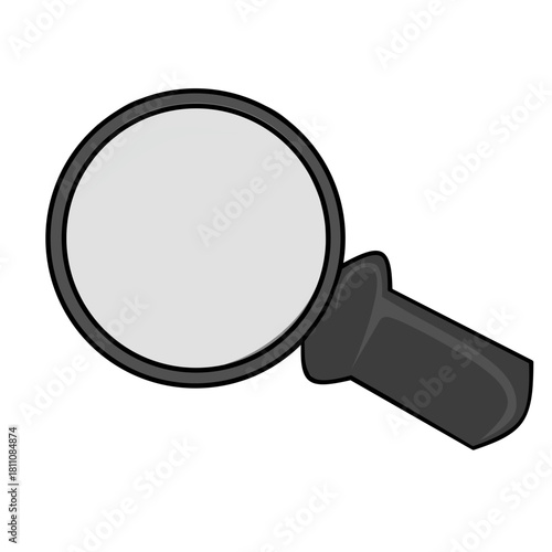 magnifying glass isolated on white