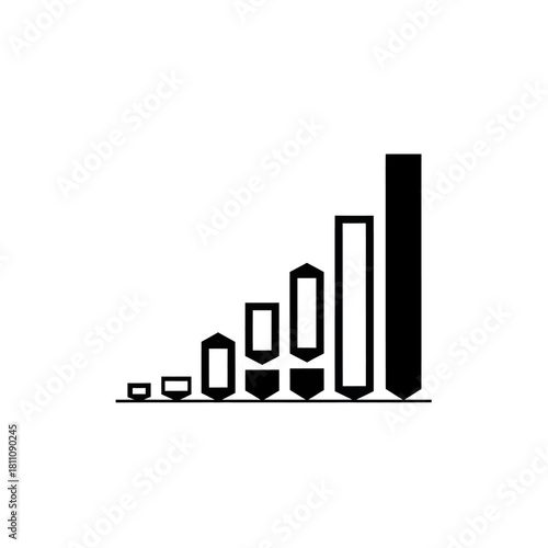 Signal strength indicator showing increasing bars representing connectivity.